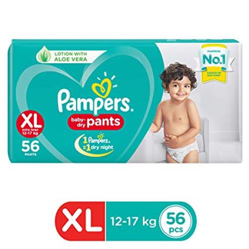 PAMPERS PANTS XL (12-17Kg)  56 PANTS